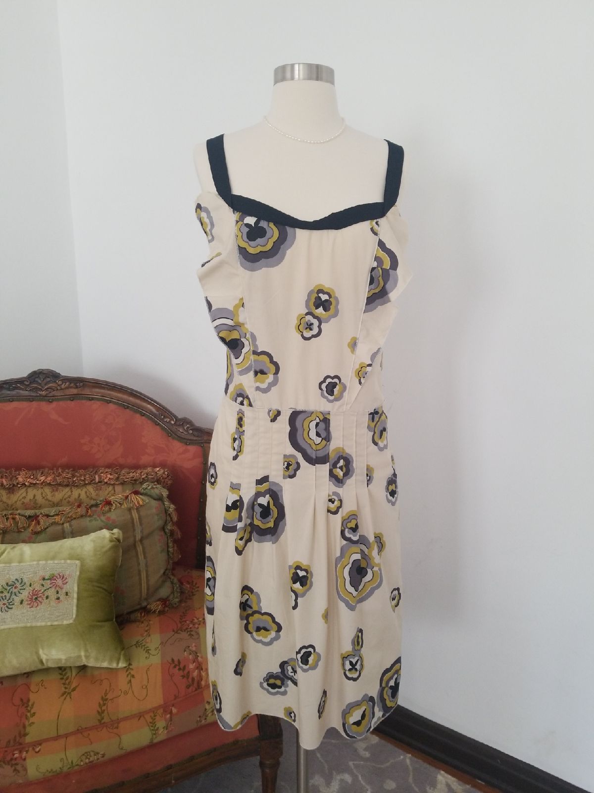 miu miu floral print summer dress