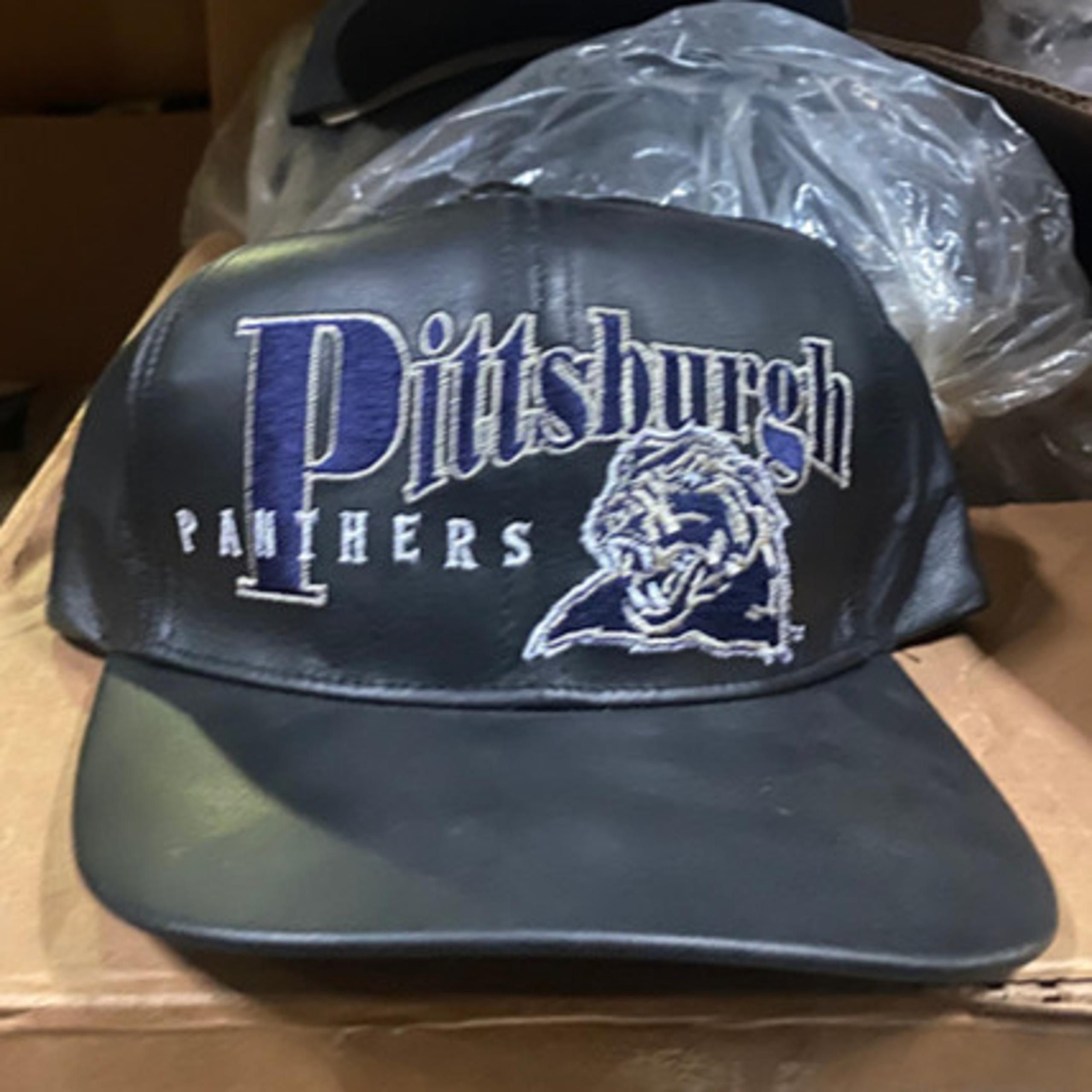 Vintage Pittsburgh Panthers Retro 90s Era OG Leather Snapback Hat Cap - Big Boy Gear