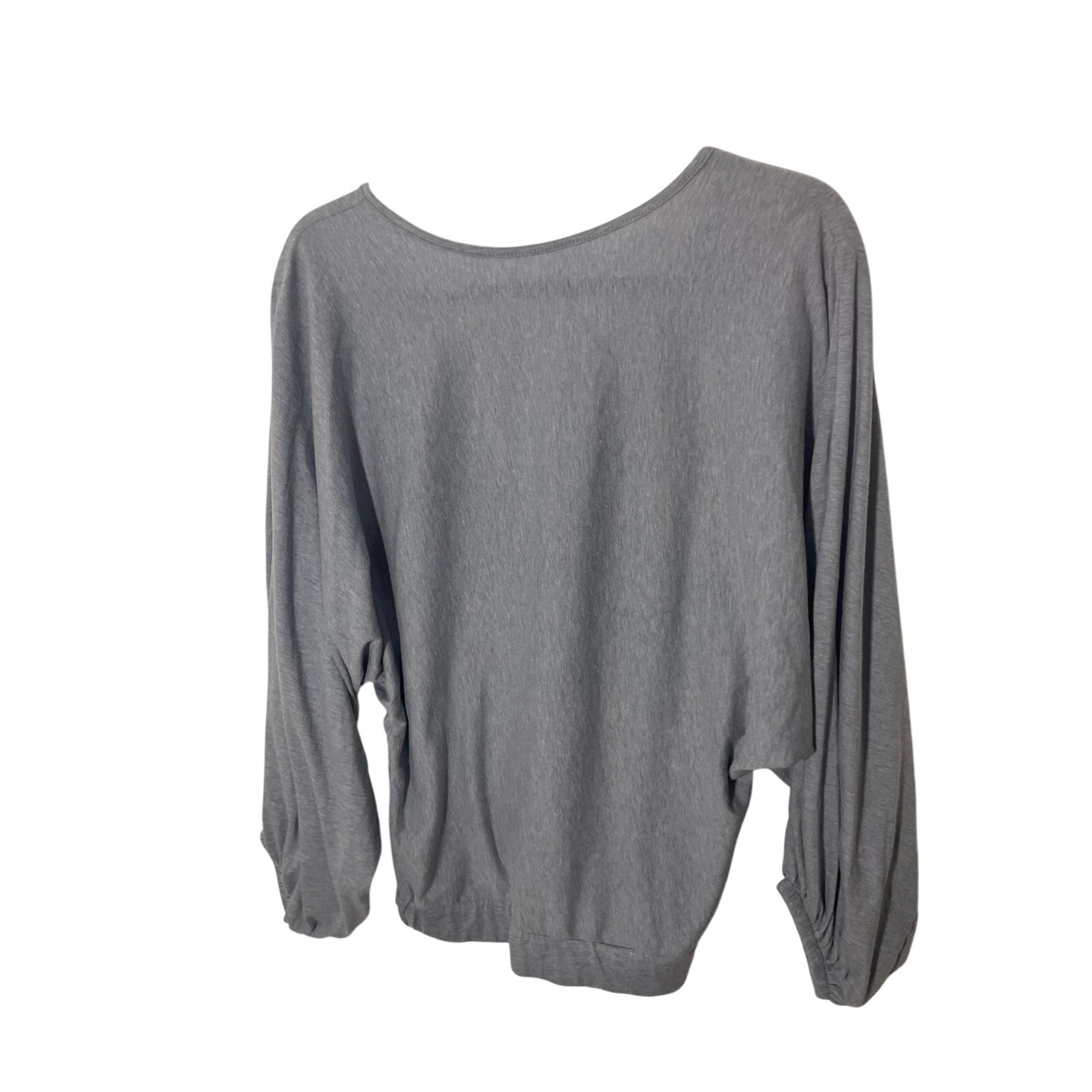 Melrose and Market Open Back Pilates Gym Long Sleeve Women's Basic Blouse
