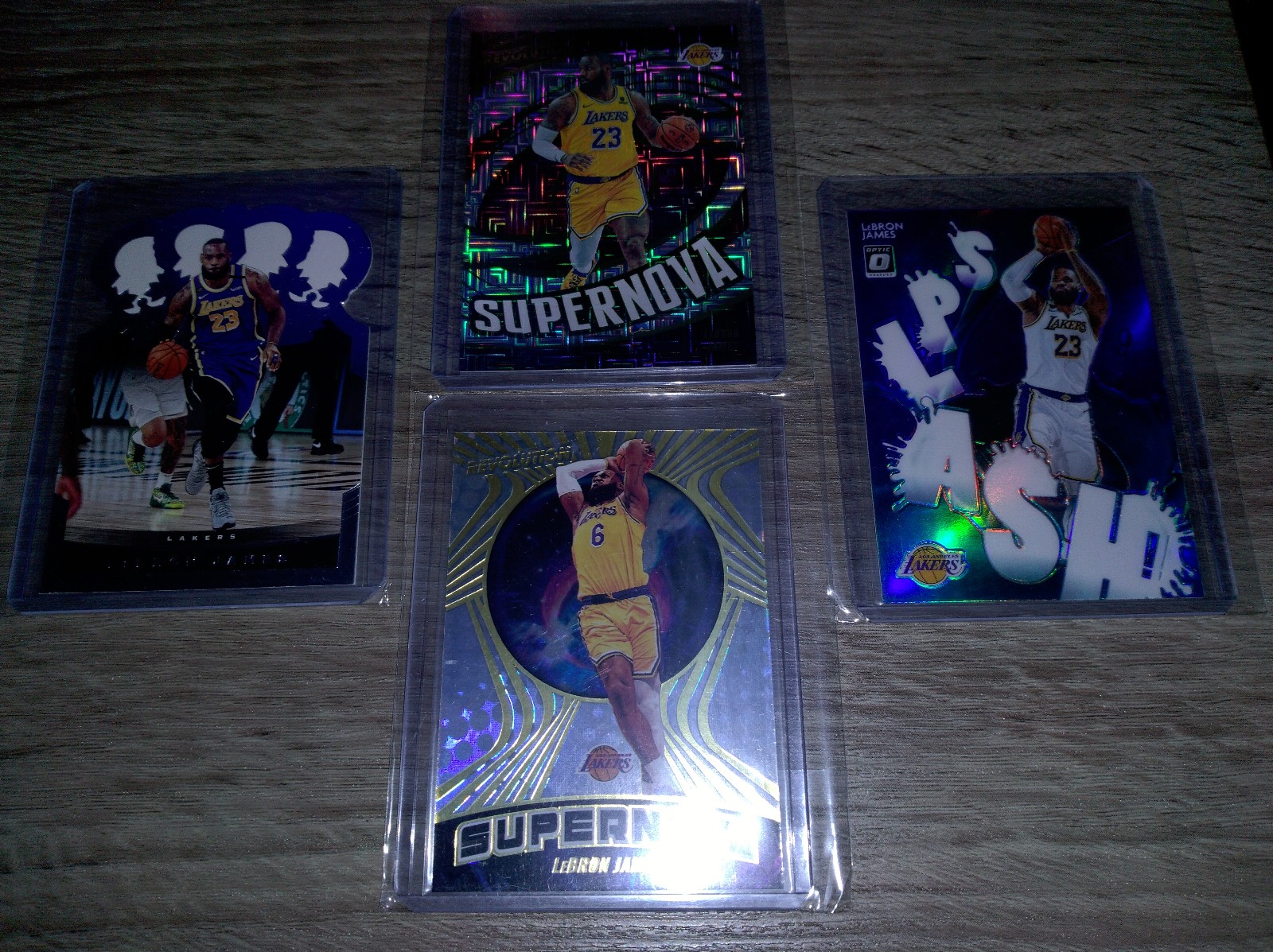 LeBron James Panini Mixed Years (4) Card Basketball Cards Lot