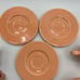 Pagnossin Treviso Italy Cups And Saucers Peach Set of 3