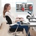 Seat Cushion for Office ChairCar Seat Lumbar and Back Support Black