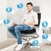 Seat Cushion for Office ChairCar Seat Lumbar and Back Support Black
