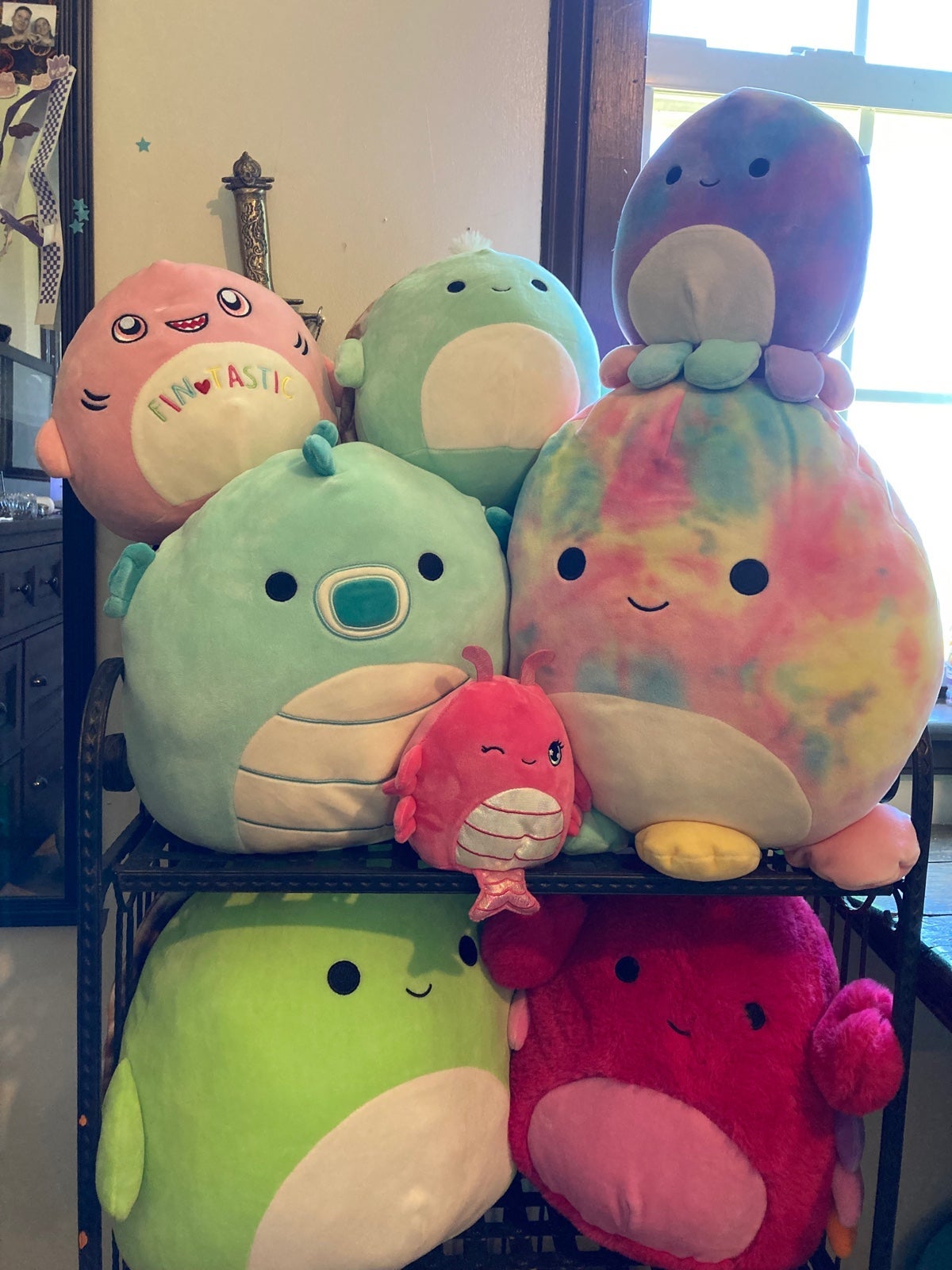 squishmallow sea life bundle opal sheldon selene mary antoni cyra simone