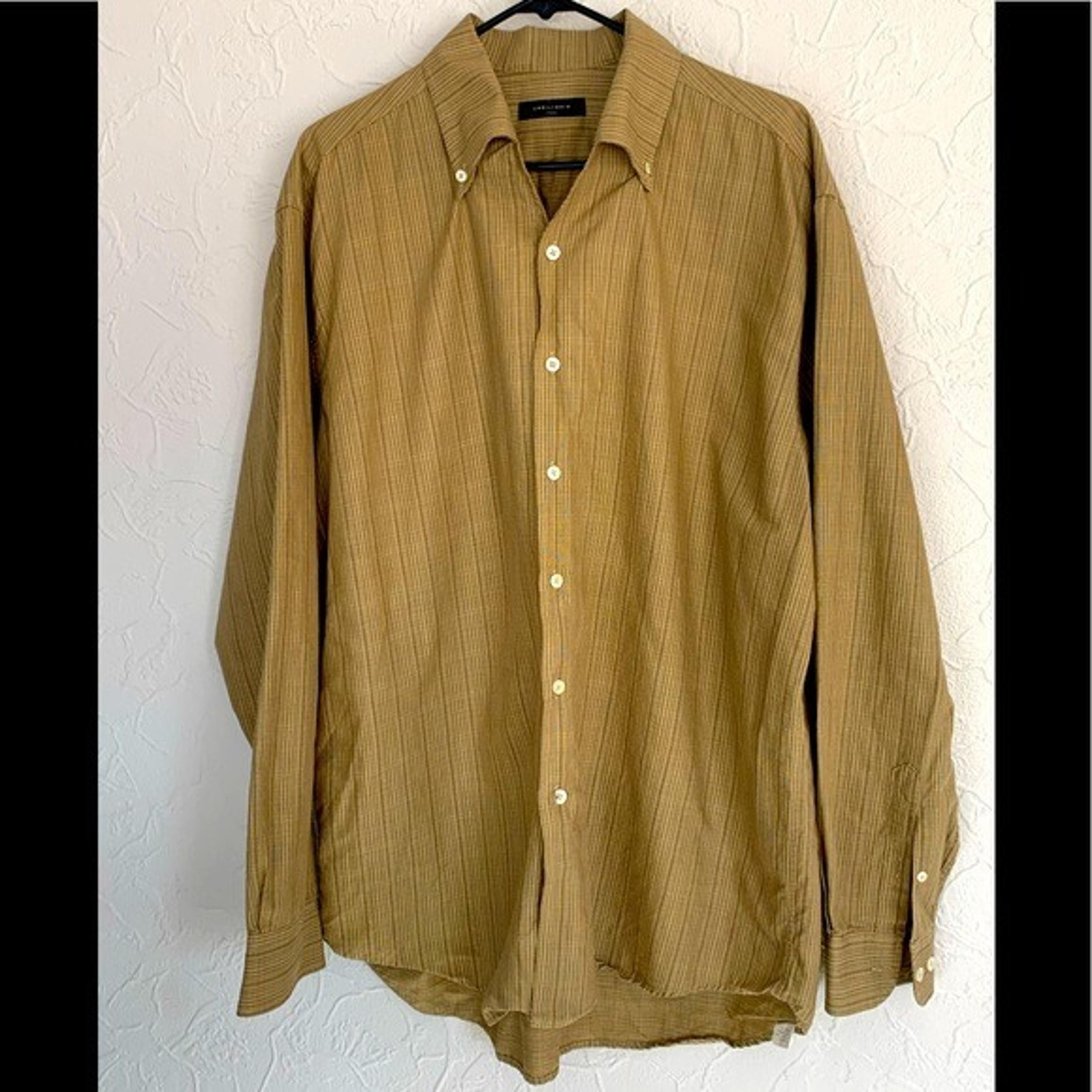 EQUILIBRIO MENS BUTTON UP DRESS SHIRT SIZE XL MADE IN ITALY NICE