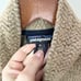 Patagonia men’s woolyester fleece pullover tan navy wool blend size M