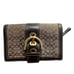 VTG Coach Signature Canvas Soho Leather Snap Wallet with Buckle Front