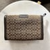 VTG Coach Signature Canvas Soho Leather Snap Wallet with Buckle Front