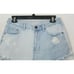 Rue 21 womens cut off jean shorts size 6 light wash 2 tone striped distressed