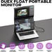 Duex Float Mobile Pixels 15.6 Stacked Portable Screens, Full HD IPS 1080P Touch