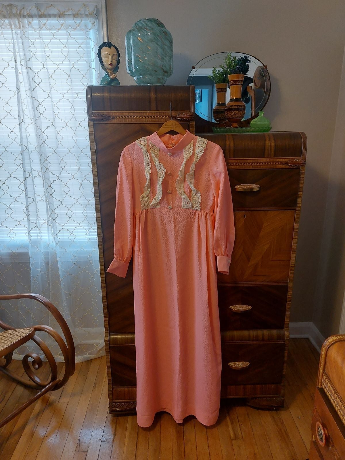 Vintage Pink Dress 1960's 1970's