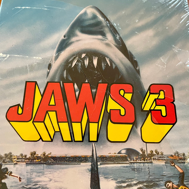 Vintage 1983 Jaws 3 VHS Horror Movie NEW Sealed Horror Universal Studios 3-D Fun