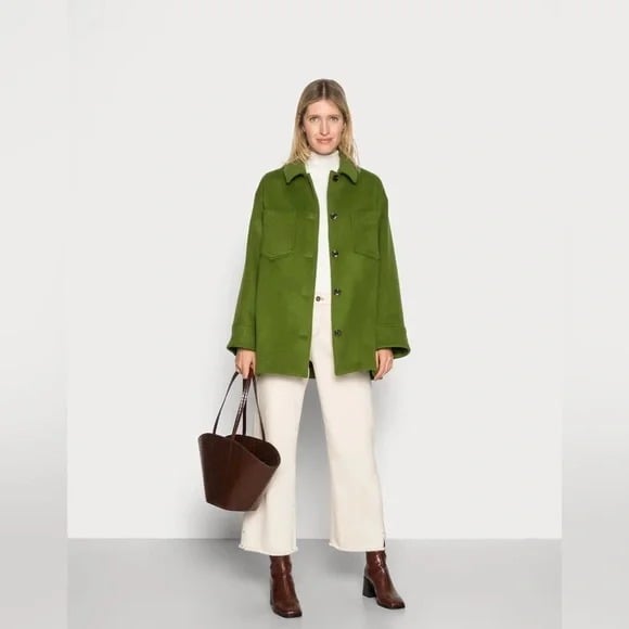 Samsoe samsoe wool Dione overshirt coat