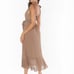 Show Me Your MuMu Dune Chiffon Midi Dress(Size Large)