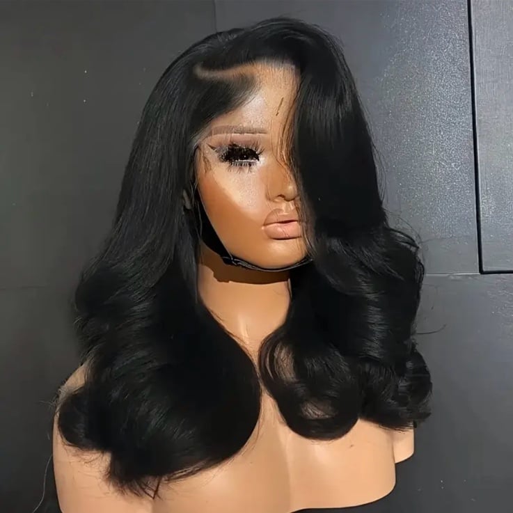 24 Inch 250% Density Body Wave Lace Front Human Hair Wig - Glueless Pre-Plucked