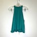 Lovers & Friends turquoise green Pom Pom tassel crop tank Size S