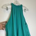 Lovers & Friends turquoise green Pom Pom tassel crop tank Size S