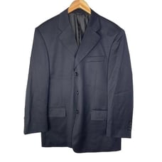 San Tropez Uomo Super 140's Mens Wool 3 Button Dark Blue blazer suit size 40S