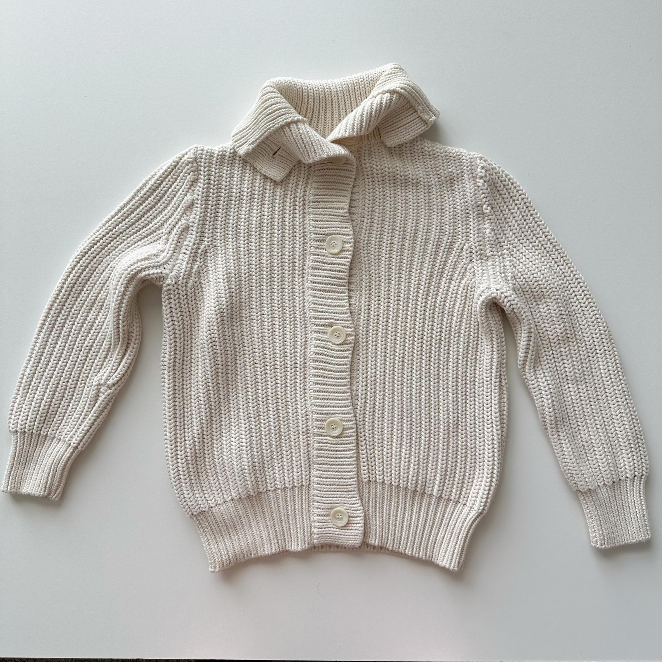 J.Crew Factory Chunky Collared Knit Button Front Sweater