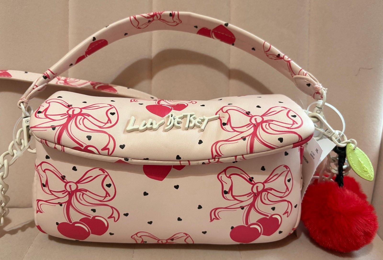 Betsy Johnson cherry bow purse