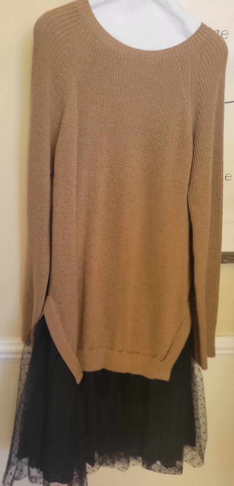 Red Valentino NEW Sweater Dress tulle lace size small