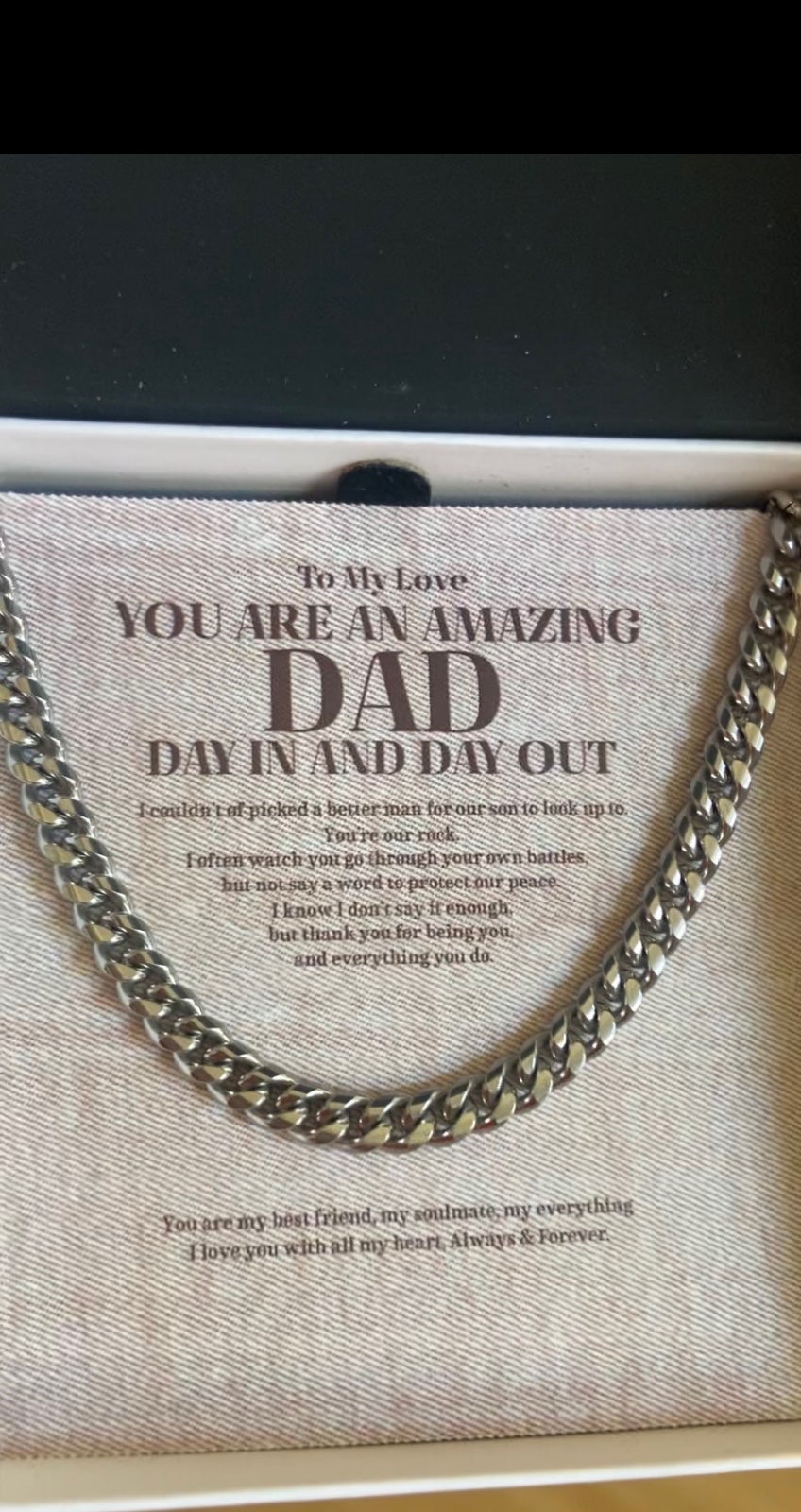 Mens silver chain