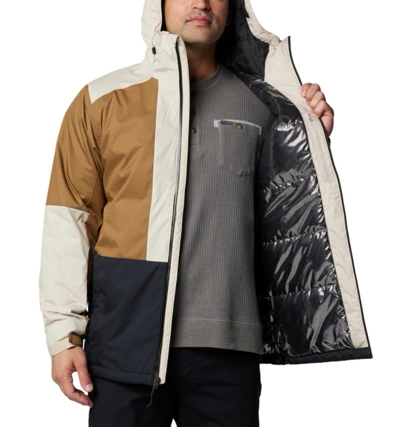 NEW Columbia Men's Point Park II Insulated Jacket, Dark Stone/Delta/Black, Small