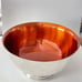 Wallace color clad orange silver plate bowl