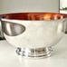 Wallace color clad orange silver plate bowl