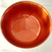 Wallace color clad orange silver plate bowl