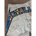 Metallica Billabong Bart Simpson/Simpsons Drawstring Board Shorts, Size 32 White