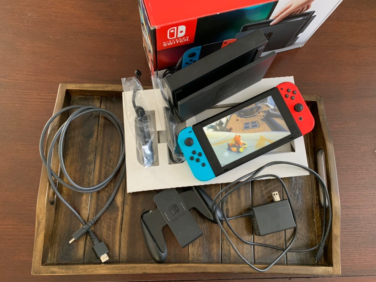 Nintendo Switch with Mario Kart 8 Deluxe