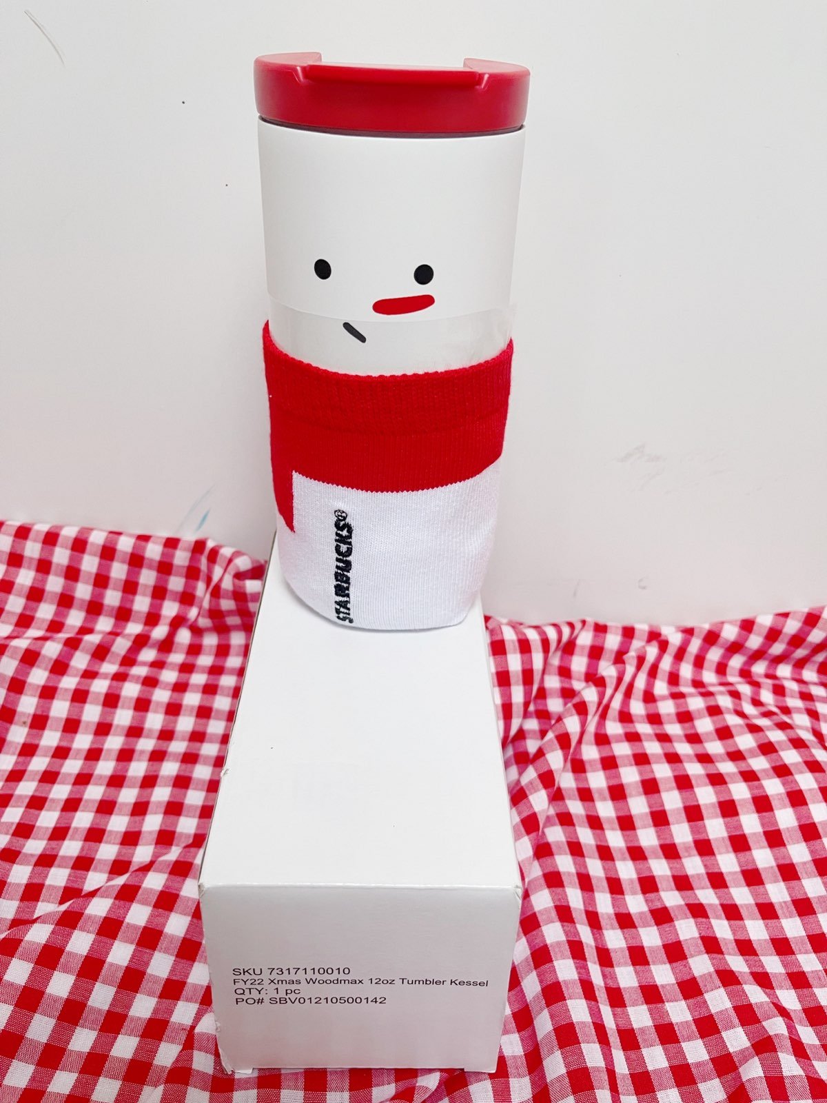 Starbucks SS 2021 Frosty Snowman Tumbler 12oz (limited edition)