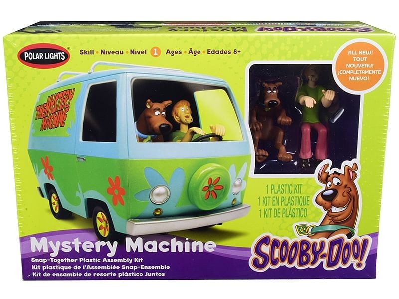 Skill 1 Snap Model Kit The Mystery Machine with Two Figurines (Scooby-Doo and Sh