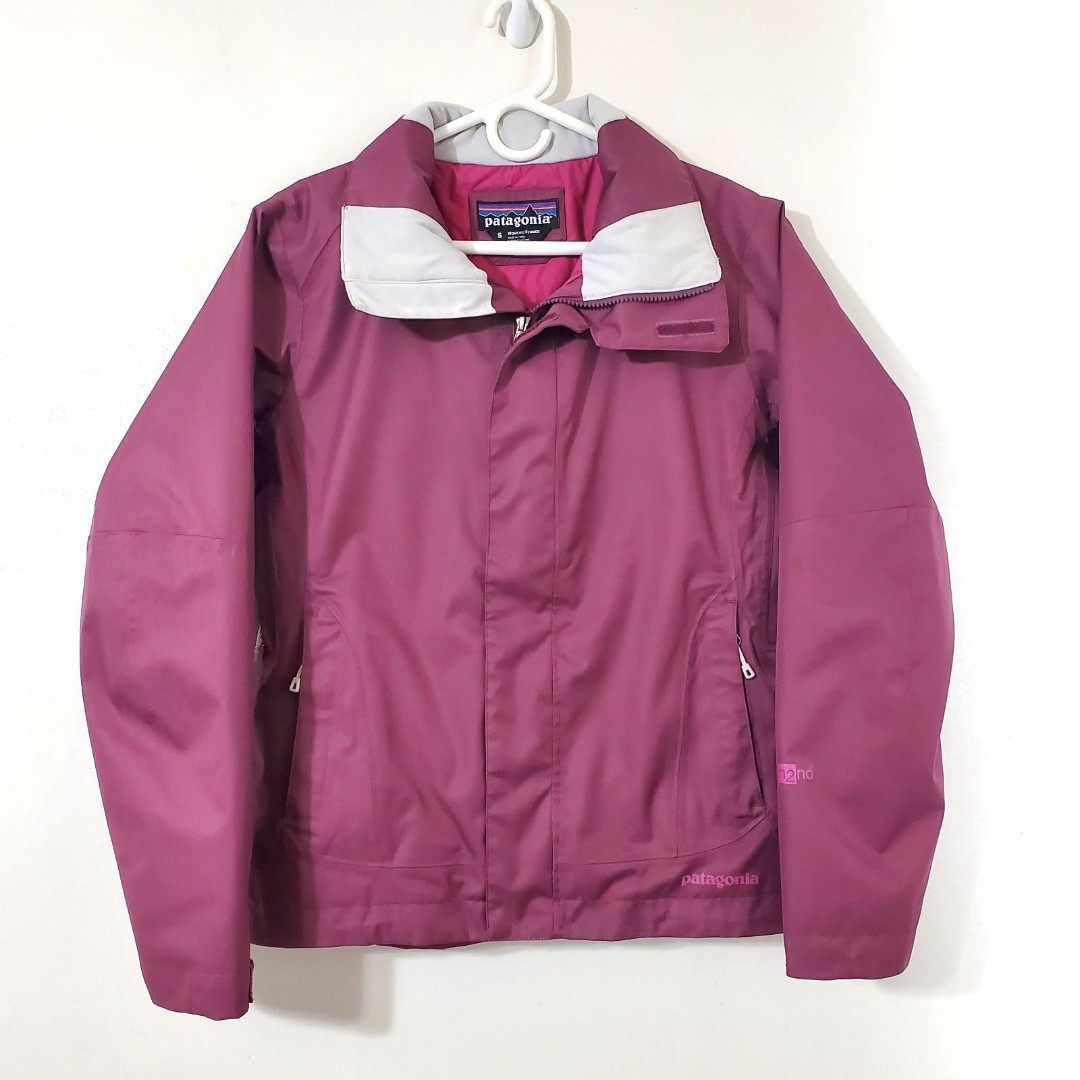 Patagonia Womens Sz Small Insulated Magenta Ski Snowbelle Jacket H2NO Waterproof