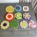 Vintage Trivets Multicolored Crocheted Hand Knit Quilted Bundle Lot of 19
