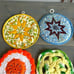 Vintage Trivets Multicolored Crocheted Hand Knit Quilted Bundle Lot of 19