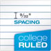 Notebooks, School Supplies, Notebooks for School, College Ruled Paper, 9-3/4 x 7