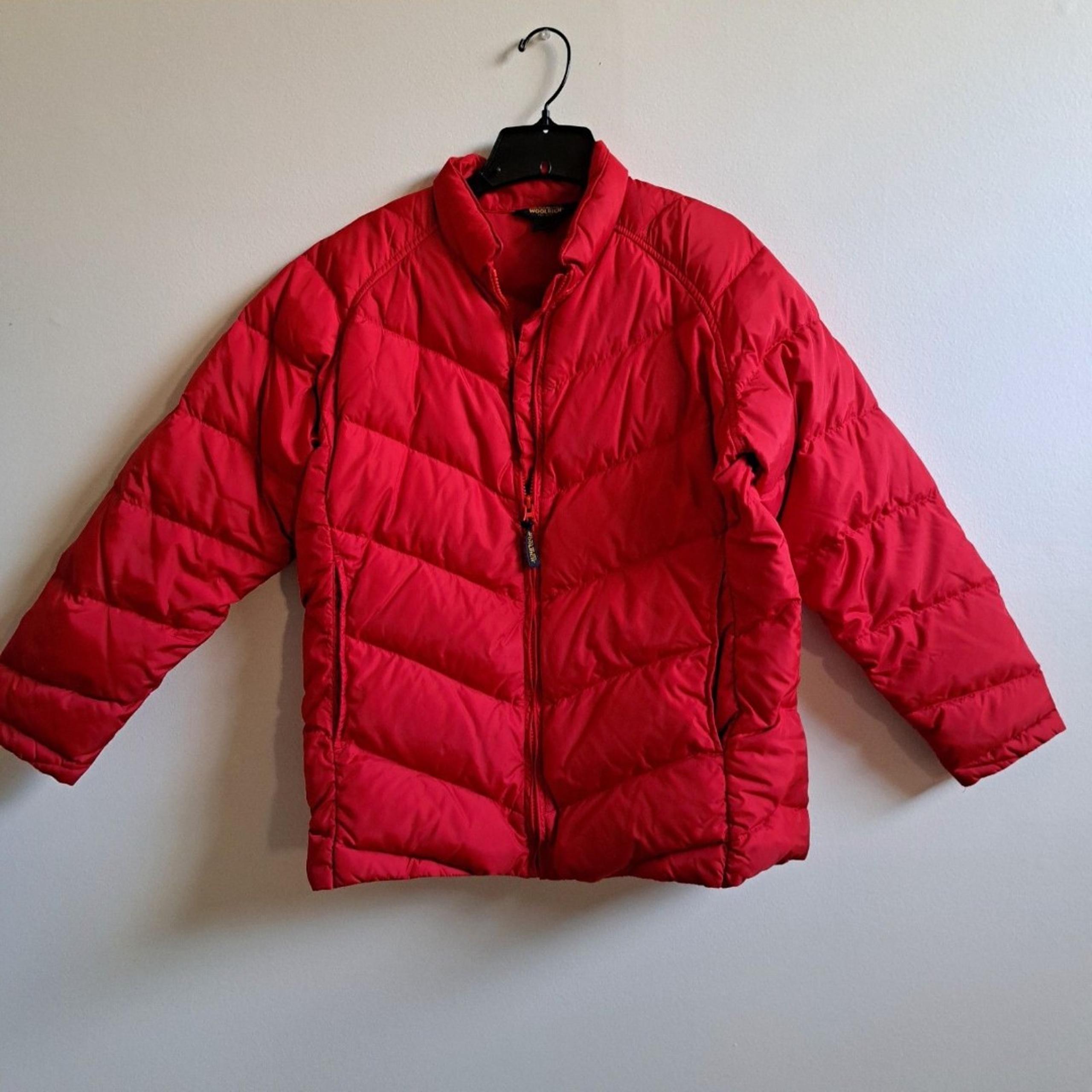 Vintage John Rich & Bros Woolrich Down Quilted Puffer Red Jacket Men’s Size M