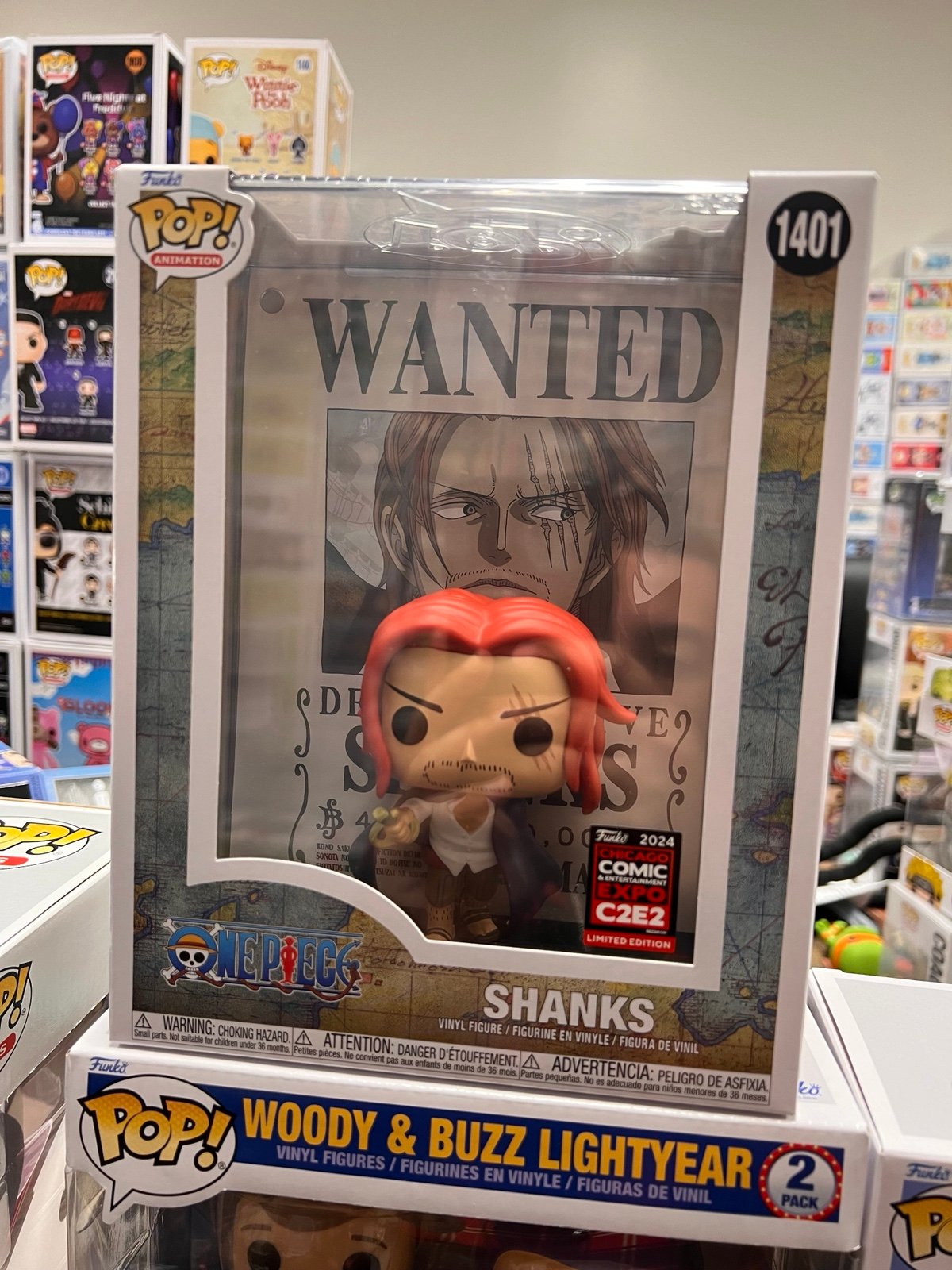 Shanks Wanted Poster 1407 - C2E2 Con Exclusive Funko