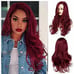 Burgundy Full Wig