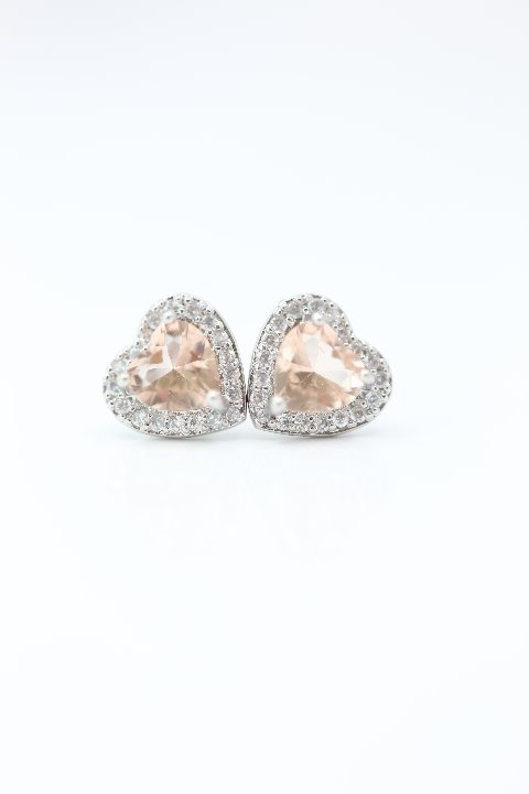 18k Gold Dipped Champagne Topaz Earrings