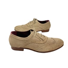 *Ted Baker London Oalvinn Tan Suede Wingtip Oxford Shoes Mens Size 13 Designer