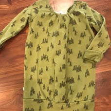 Childhoods Green Trees Ribbon Dress