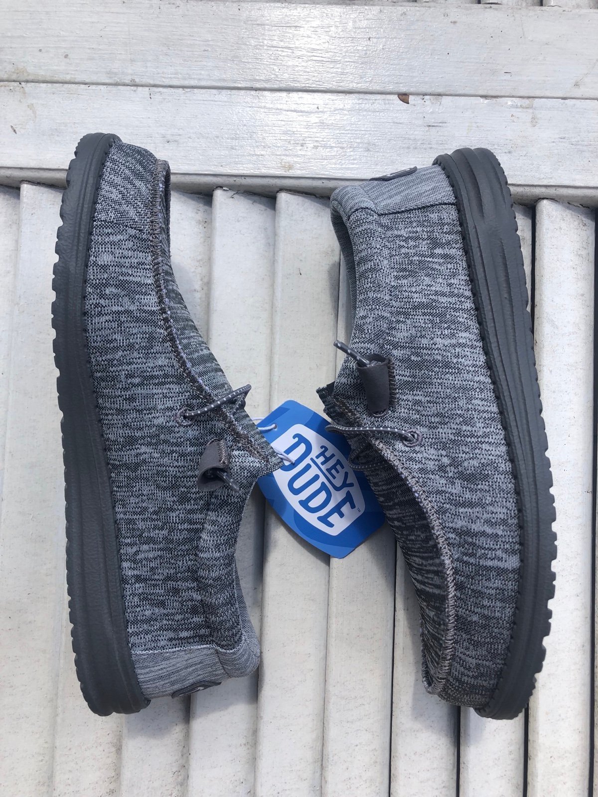 Hey Dude Charcoal Grey Wally Mens