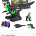 Lucky Doug 8 Channels 2.4G Remote Control Spray Dinosaur Toys for Kids,with Rech