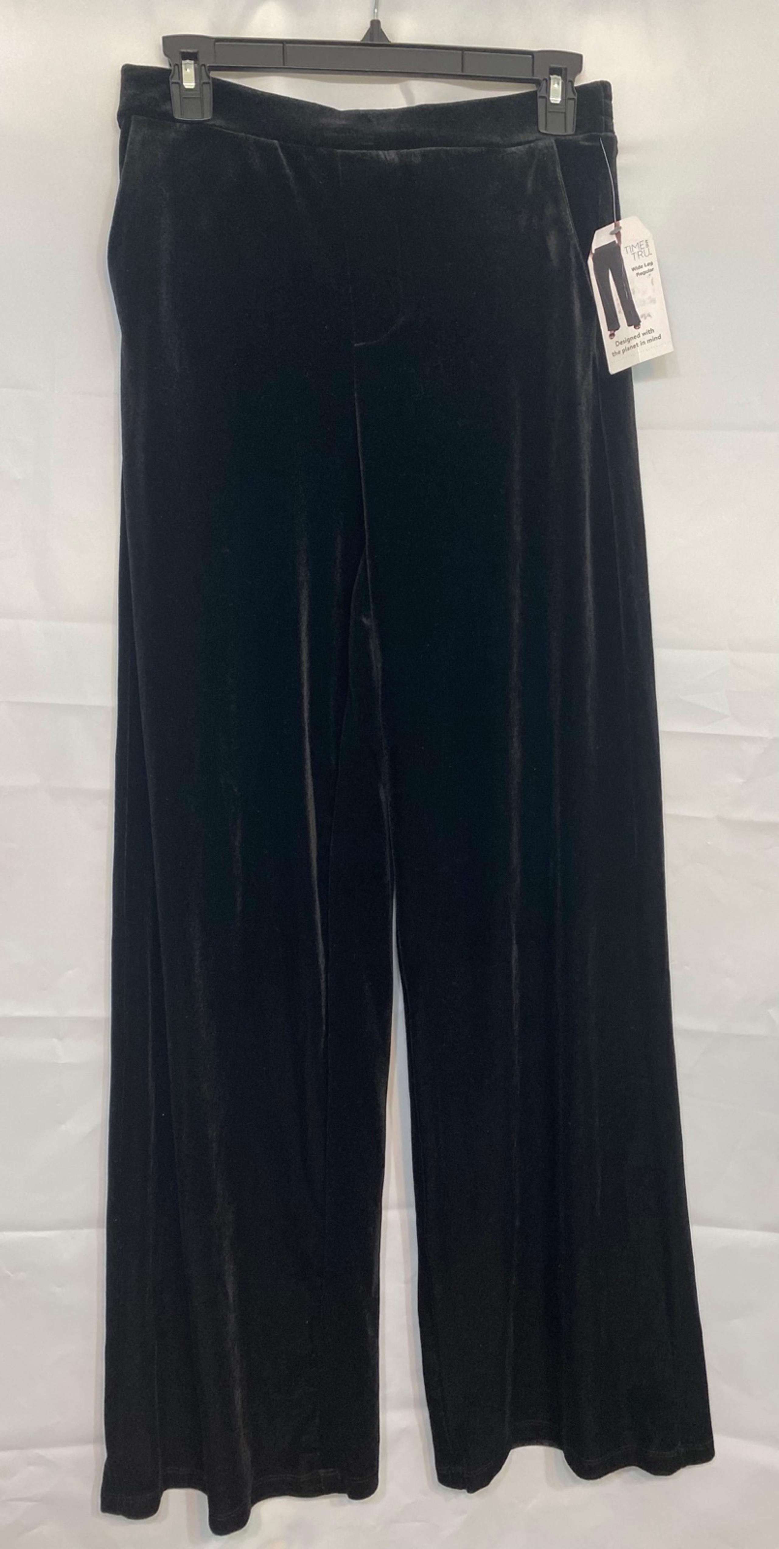 Time and Tru Velvet Wide Leg Pant, Women’s XS (0-2), New With Tags