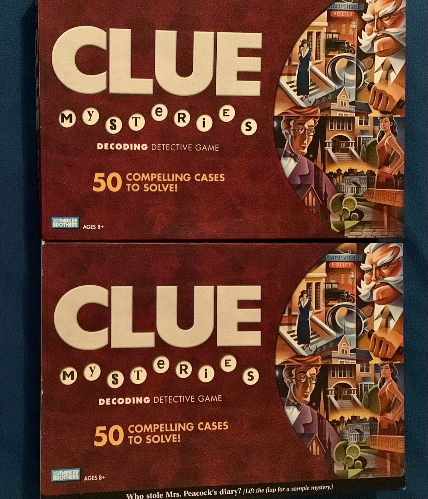 Clue Mysteries 2005 Decoding Board Game With Outer Sleeve — Near Complete