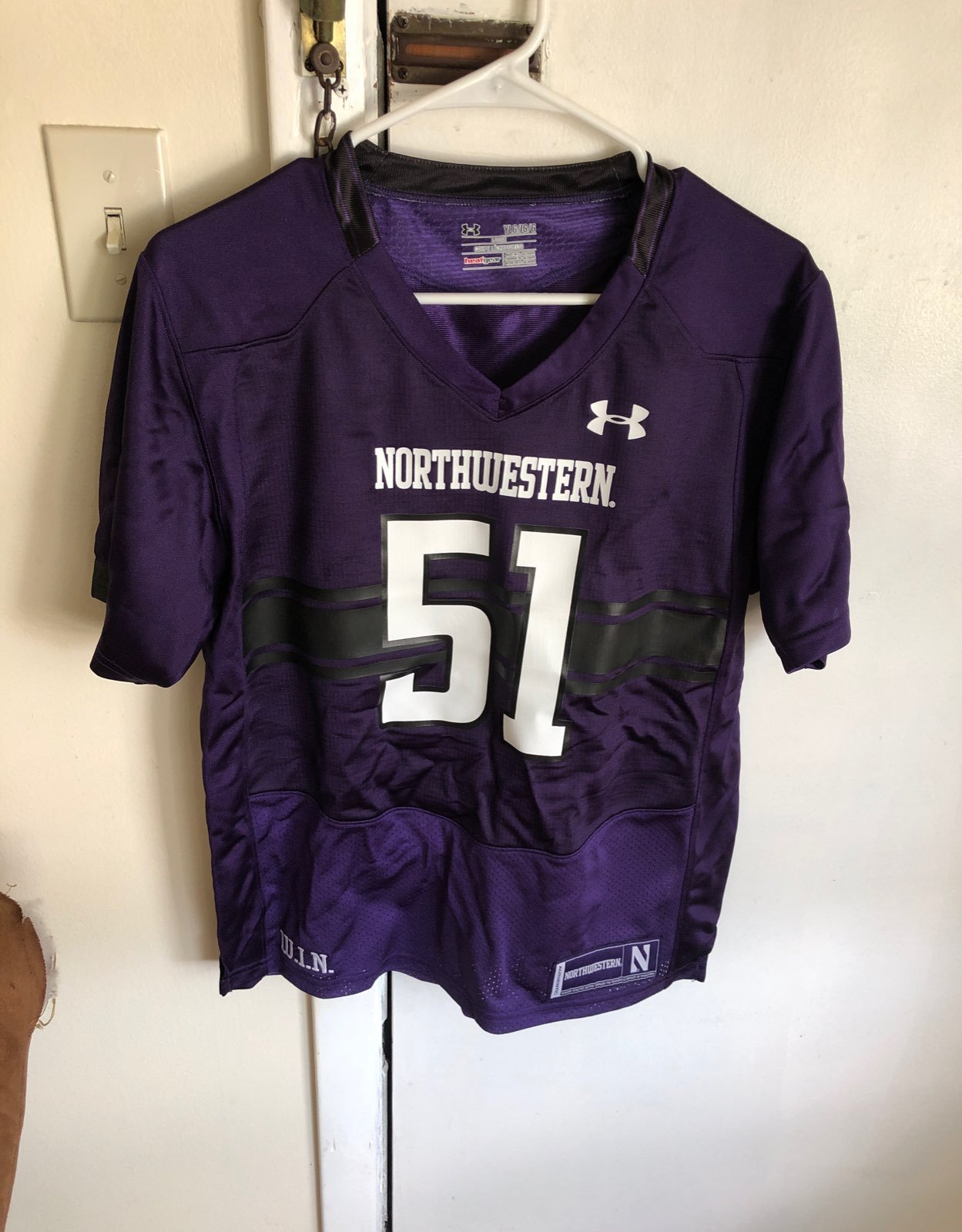 Northwestern Wildcats UA Youth jersey L