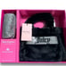 Juicy Couture Liquorice Black Mini Tote & Barrel Coin Purse Gift Set Fluffy NWT